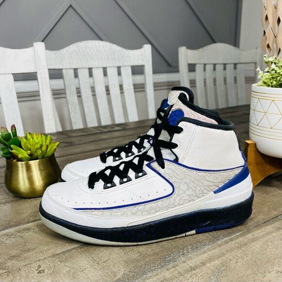 Jordan Shoes - Nike Air Jordan 2 II Retro Dark Concord 395718-153 White Cement Women’s Size 7